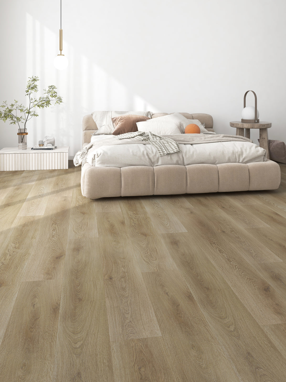 Envision Floors - Solution Collection Laminate in the Master Bedroom - Cider