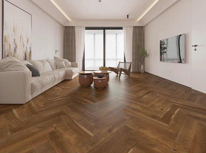 Biyork - NOUVEAU 7 BESPOKE HERRINGBONE - HIDDEN CABIN - Engineered Hardwood