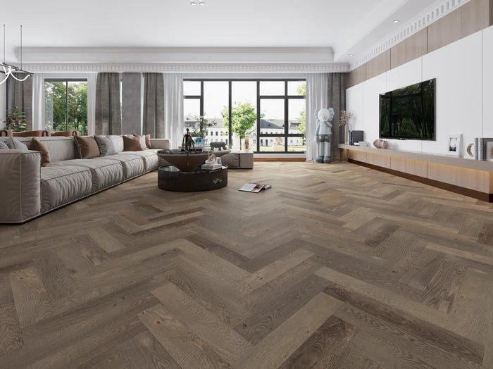 Biyork - NOUVEAU 7 BESPOKE HERRINGBONE - LAKE PROMENADE - Engineered Hardwood