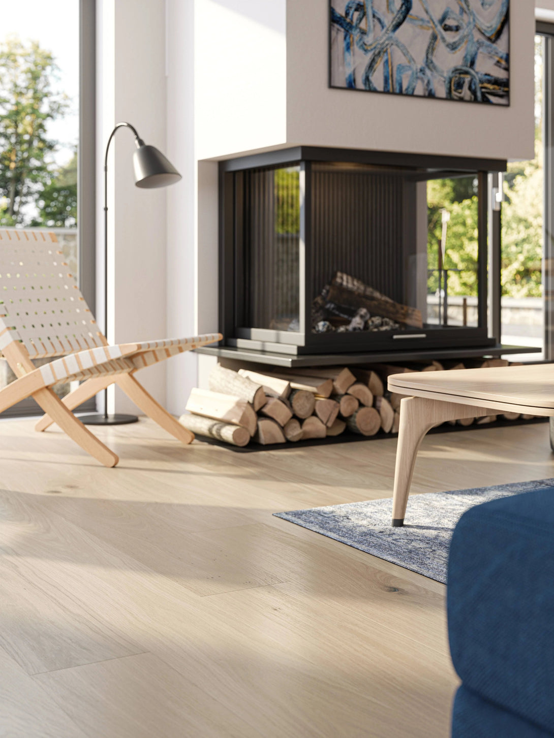 Bjelin - XL Woodura Collection - Misty White - HÖJA - Nature grade - Hardwood