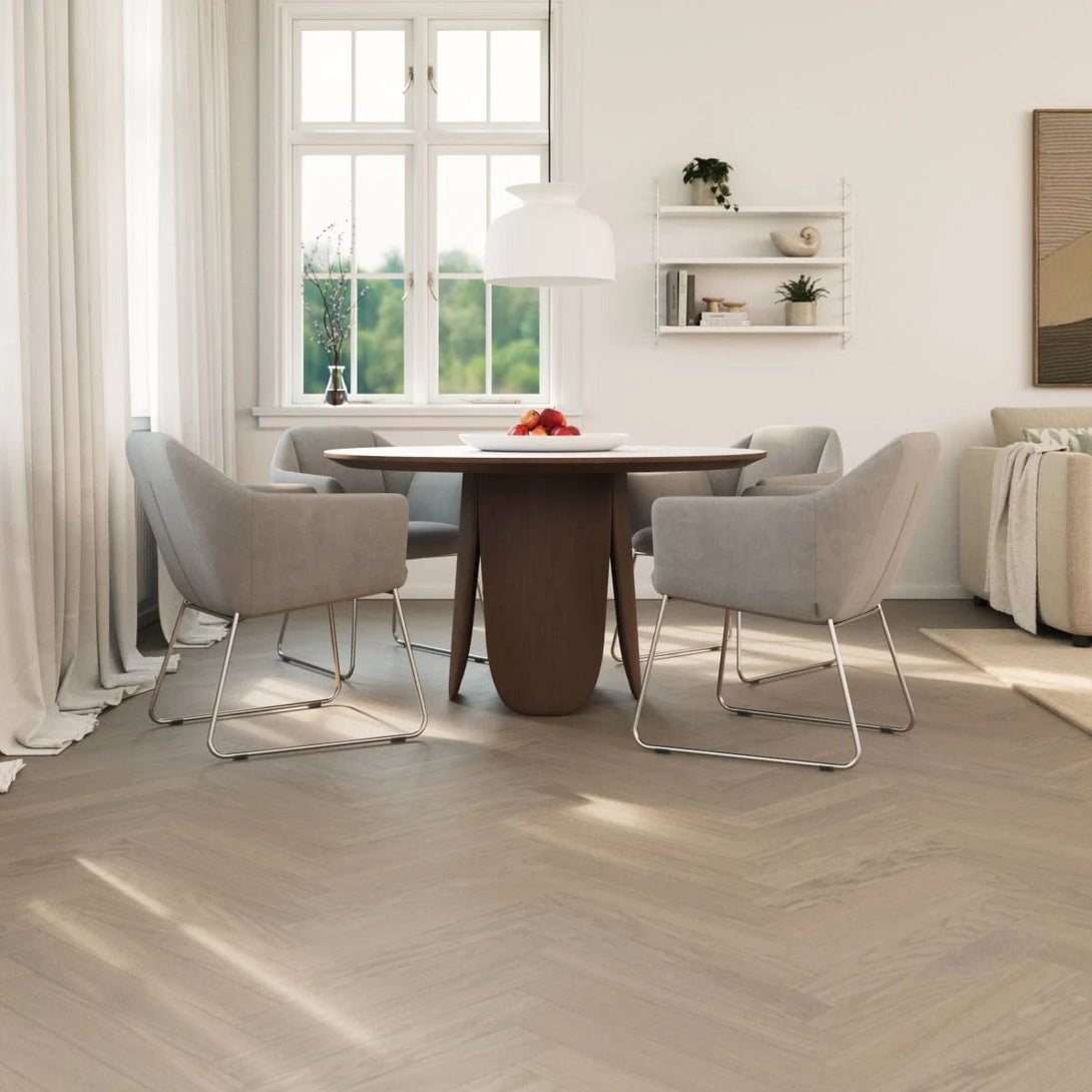 Bjelin - XL Woodura Herringbone Collection - Earth Grey - KILA - Hardwood