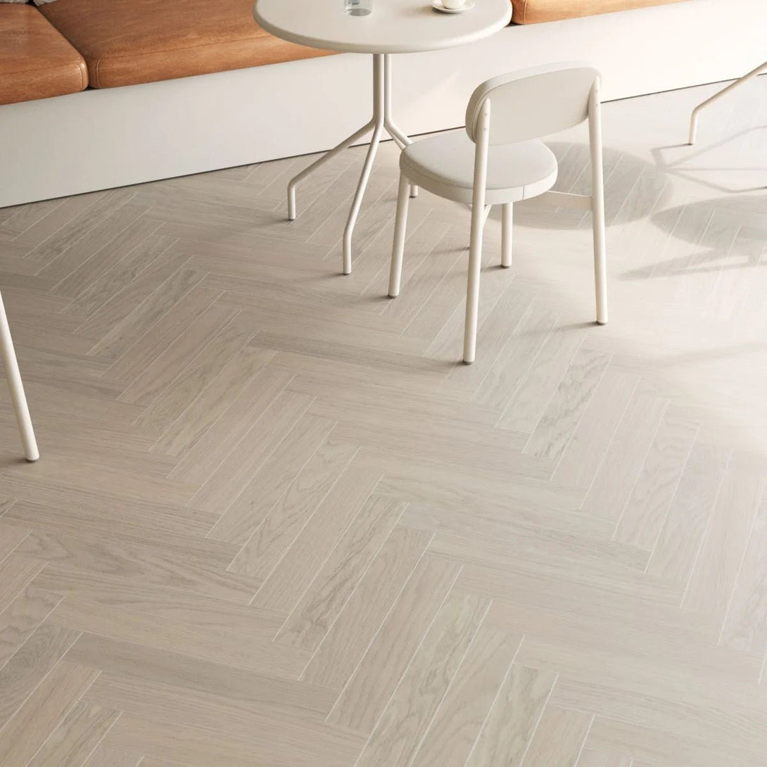Bjelin - XL Woodura Herringbone Collection - Earth Grey - KILA - Hardwood