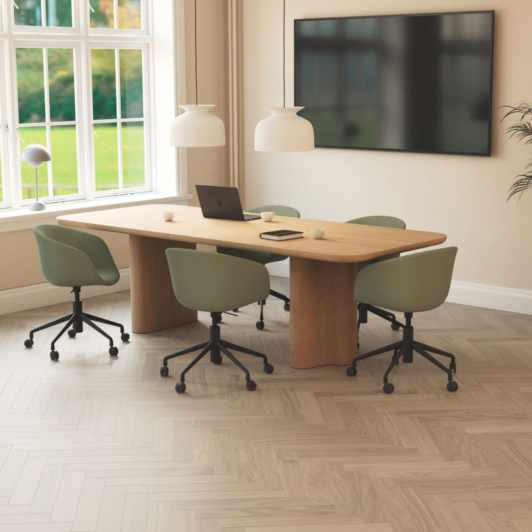 Bjelin - XL Woodura Herringbone Collection - Misty White - ERVALLA - Hardwood