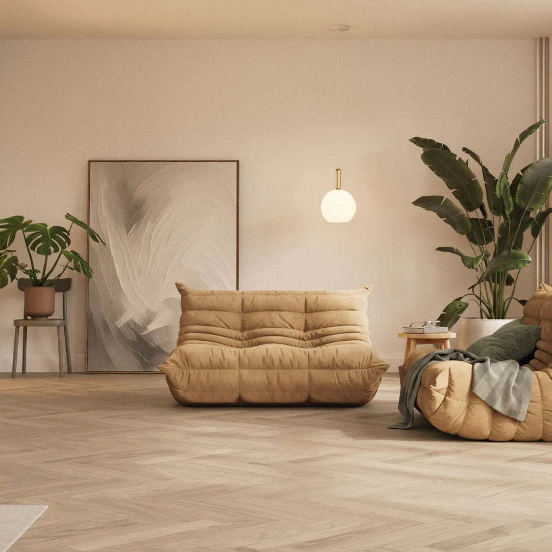 Bjelin - XL Woodura Herringbone Collection - Misty White - ERVALLA - Hardwood