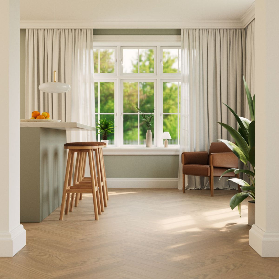 Bjelin - XL Woodura Herringbone Collection - Natural - SKEDVI - Hardwood