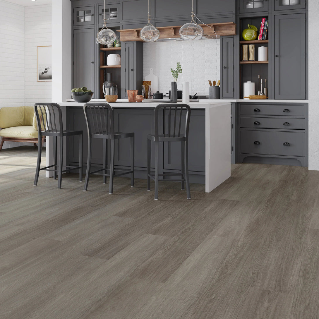 Build Direct - Coal Harbor Extra Wide Waterproof Vinyl Plank Flooring - Achro Grey (Crest) - Vinyl