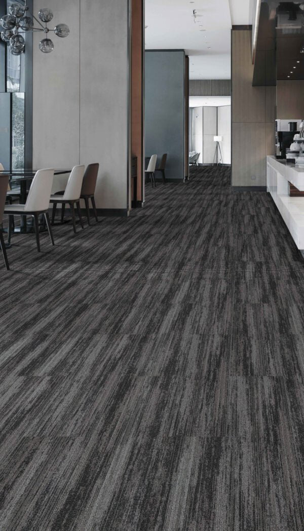 Cascade - Acumen Collection - Charcoal - Carpet Tile