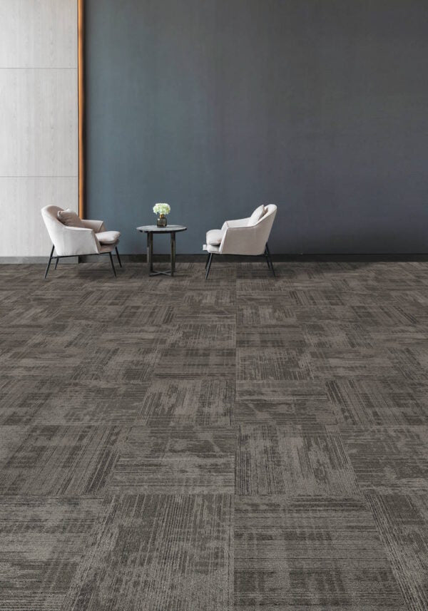 Cascade - North Port Collection - Satin Black - Carpet Tile