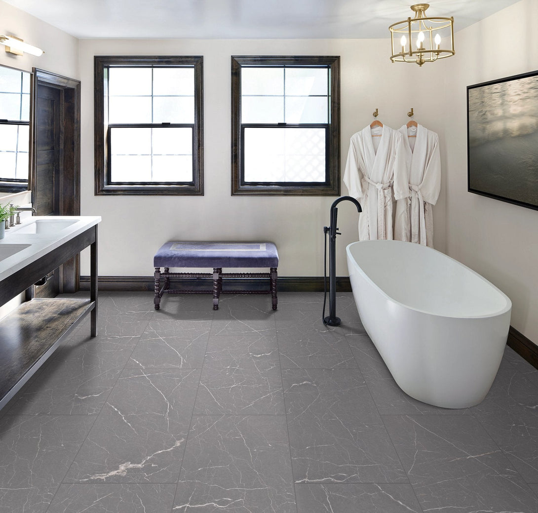 COREtec - COREtec Tile Collection - Bronzeite Marble; YaleTown Floor
