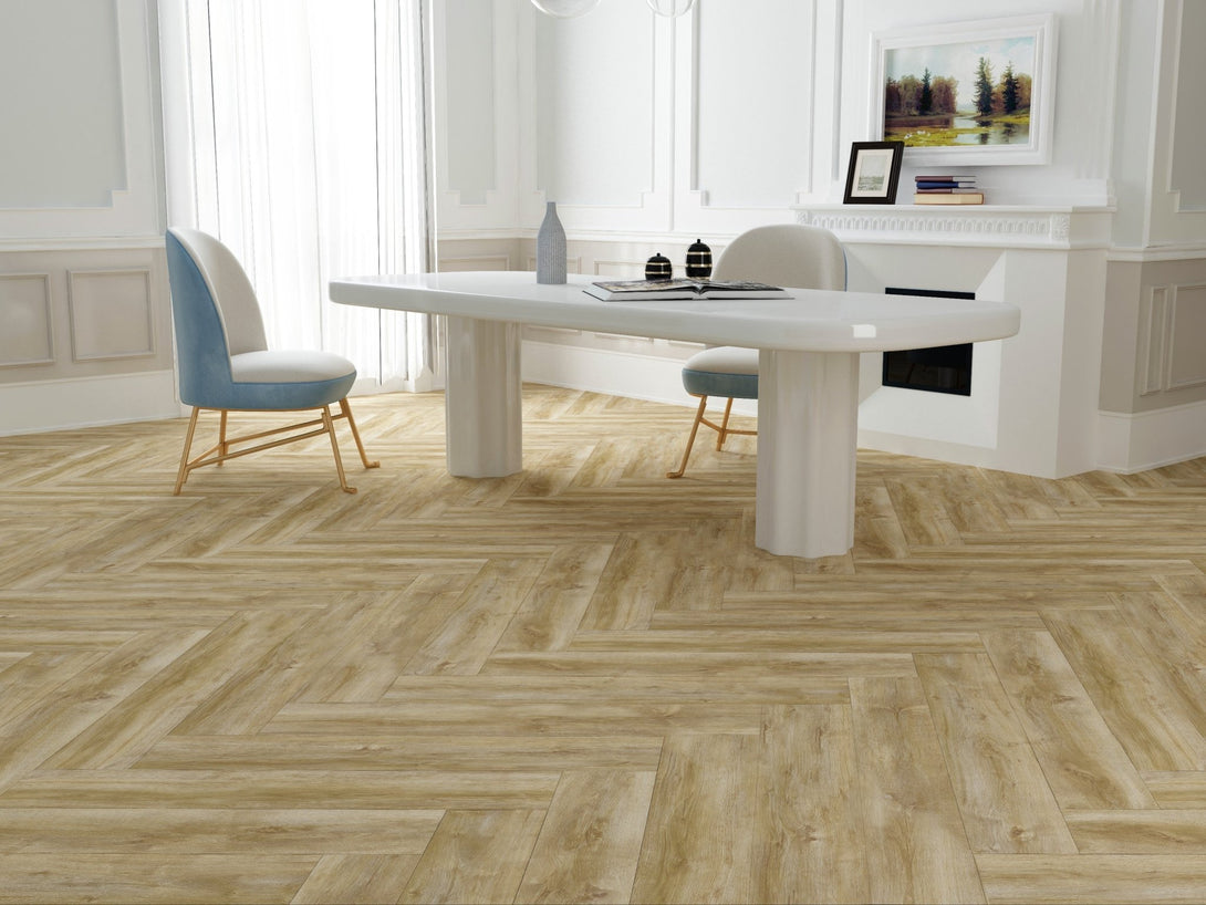 Cyrus Floors - Herringbone Athens Collection - Cornsilk - Vinyl