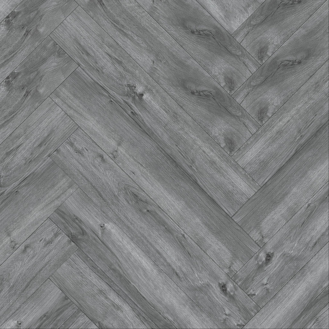 Cyrus Floors - Herringbone Athens Collection - Grey Tint - Vinyl