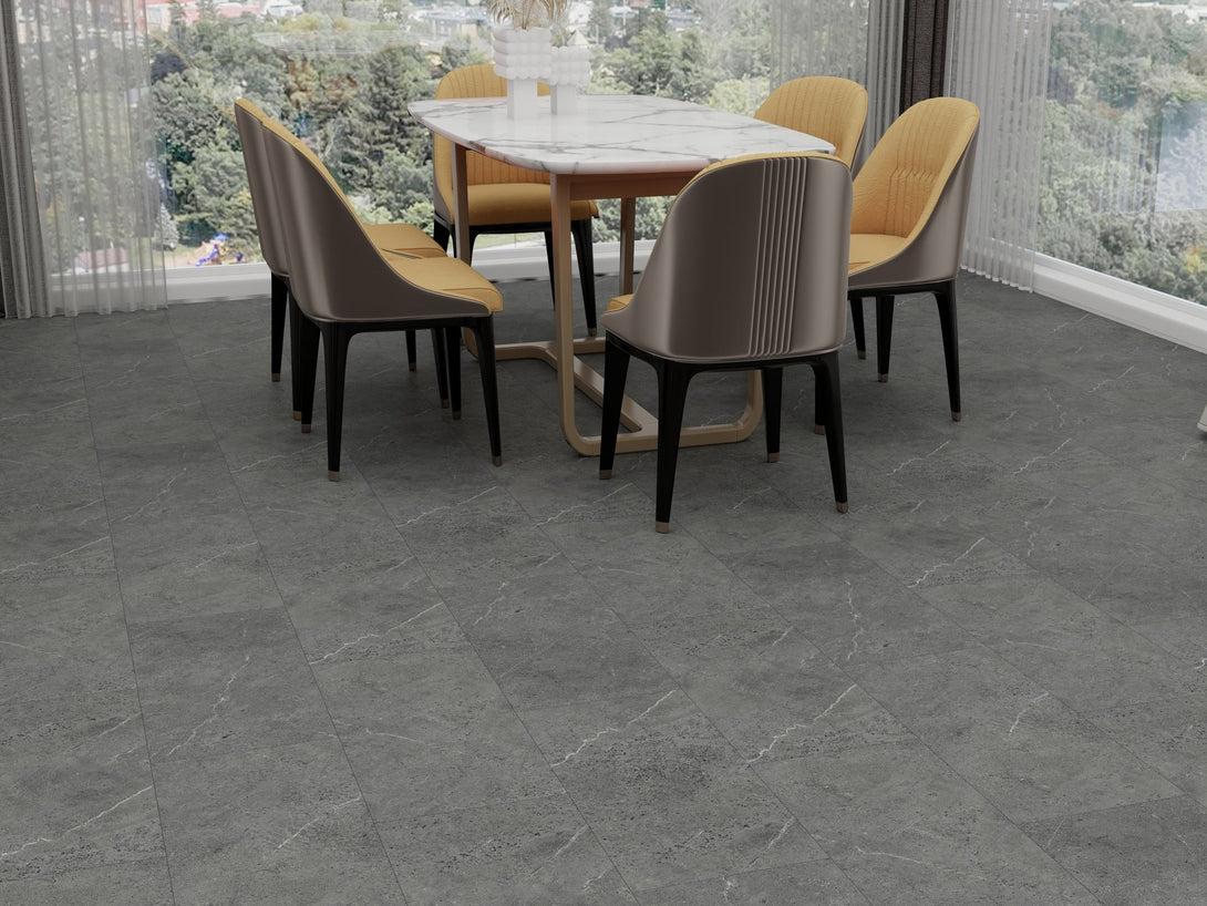 Cyrus Floors - SPC Zen Tile Collection - Midnight Onyx - Vinyl