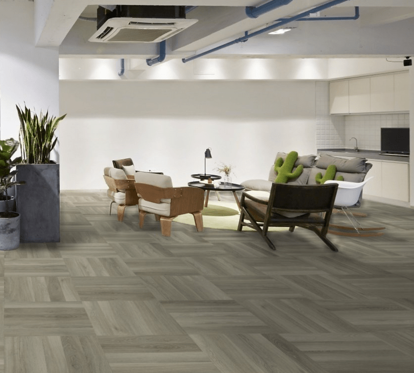 Harbinger Floors - Craftsman Collection - Herringbone Silver Leaf - Vinyl