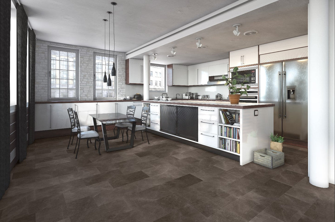 Inhaus - Sono Eclipse Collection - Centennial Sandstone - Tile format - Vinyl