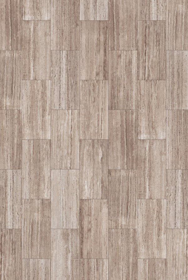 Inhaus - Sono Eclipse Collection - Pepper Travertine - Tile format - Vinyl