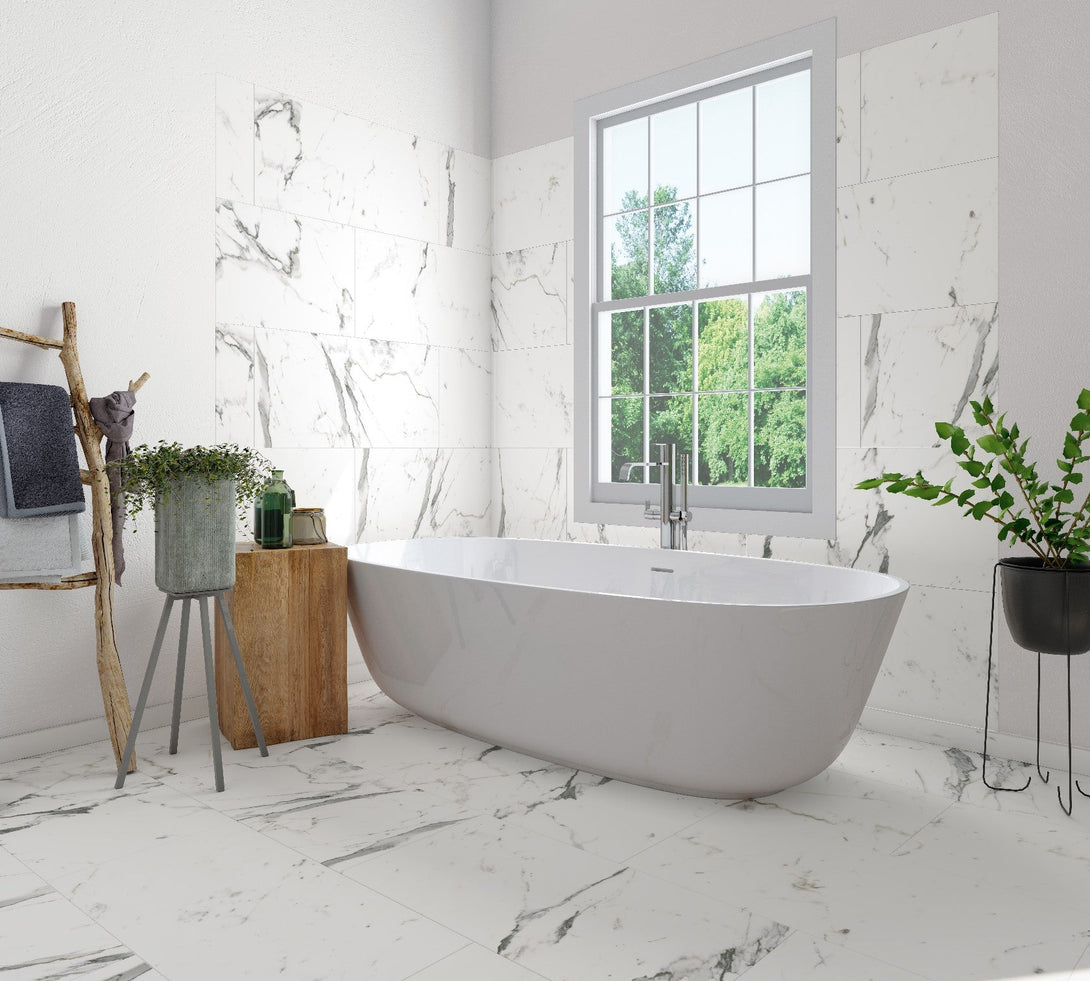 Inhaus - Sono Eclipse Collection - Reposado Carrara - Tile format - Vinyl