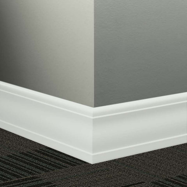 Johnsonite Millwork Wall Finishing System - Silhouette 4” - Wallbase 8' (Pack of 6) - Baseboard