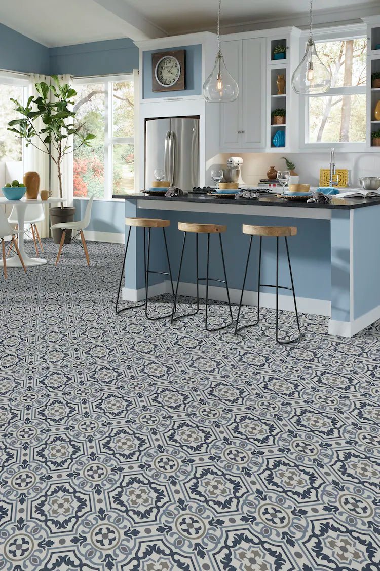 Mannington - LUXURY VINYL SHEET PLATINUM Revive Collection - Denim (Tapestry) - Vinyl Sheet