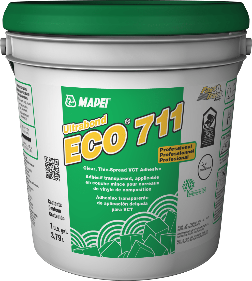 Mapei Ultrabond ECO 711 Premium Clear Thin - Spread VCT Adhesive 3.79 L - Flooring Adhesive