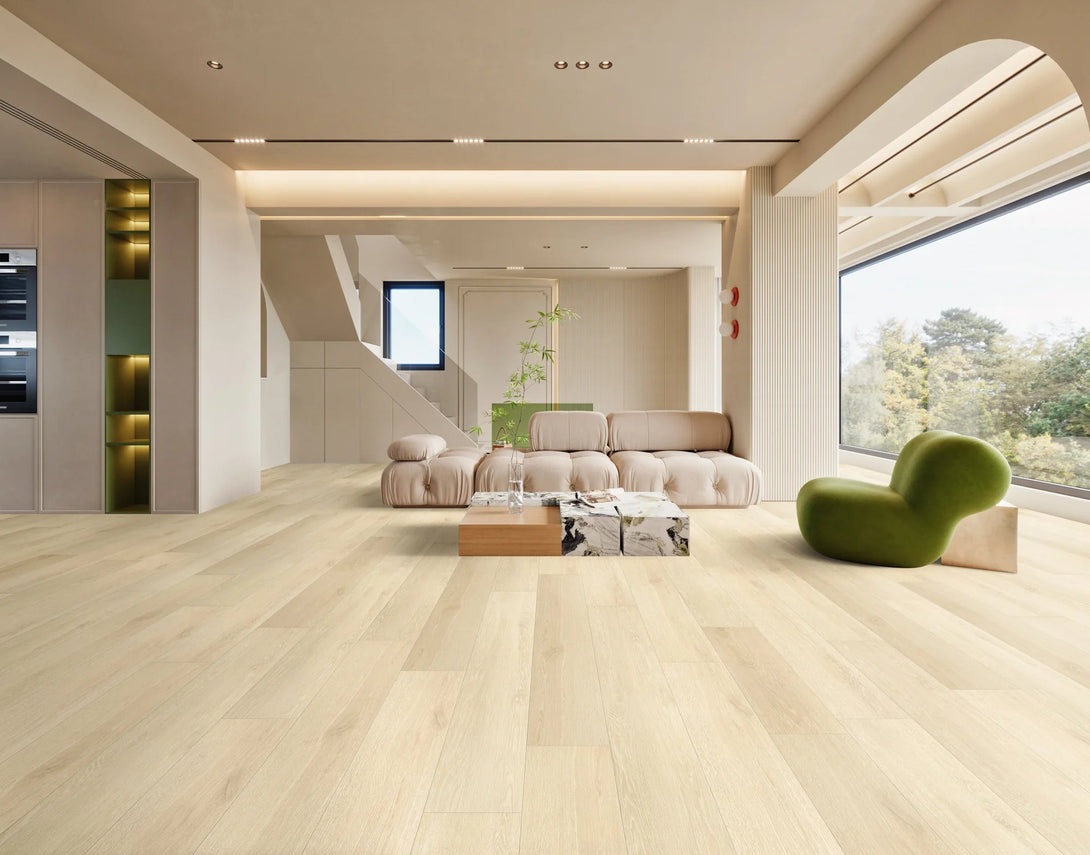 Montserrat Floors - Lineage AC5 Collection - Calypso Tan - Laminate