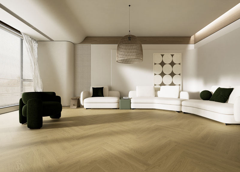 Oakel City - Engineered Hardwood Collection - Summer Dawn (Herringbone Style) - Engineered Hardwood