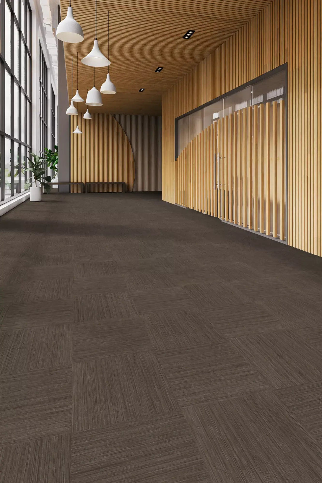 Tarkett - ID Latitude Abstract - 3545 Texgrain - Charcoal - Vinyl