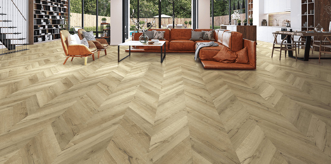 Twelve Oaks - Sure Wood Chevron Collection - Art District Chevron - Vinyl