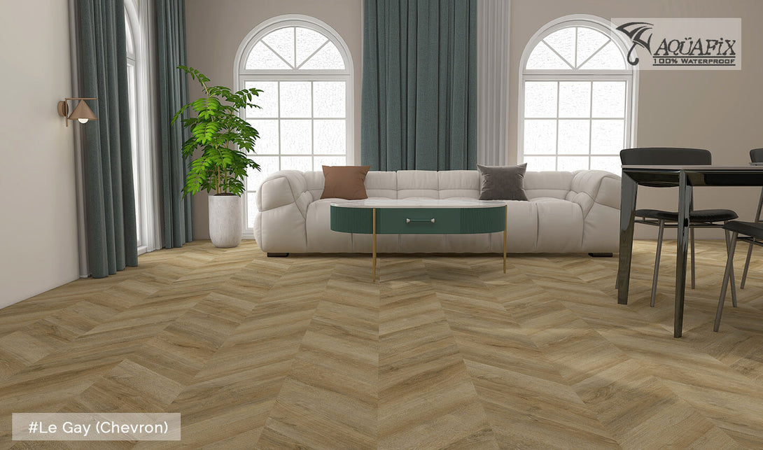 Unifloor - AquaFix Collection - Grand Cru Chevron (WPC) - Le Gay (Chevron) - Vinyl