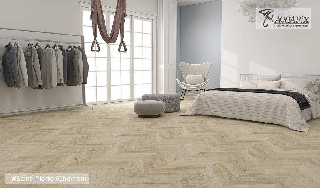 Unifloor - AquaFix Collection - Grand Cru Chevron (WPC) - Saint - Pierre (Chevron) - Vinyl