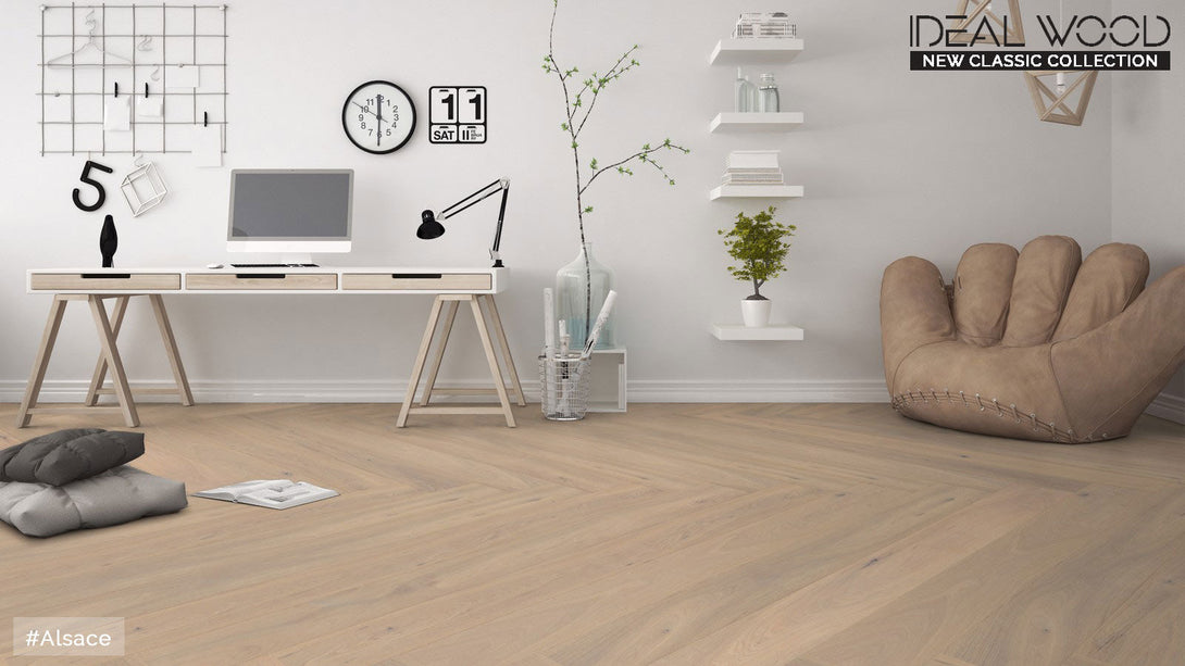 Unifloor - New Classic Collection - Alsace (Heringbone) Oak - Hardwood