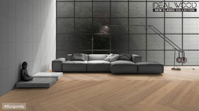 Unifloor - New Classic Collection - Burgundy (Heringbone) Oak - Hardwood