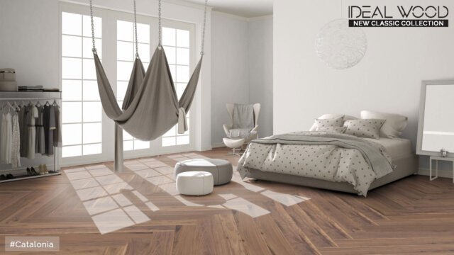 Unifloor - New Classic Collection - Catalonia (Heringbone) Walnut - Hardwood