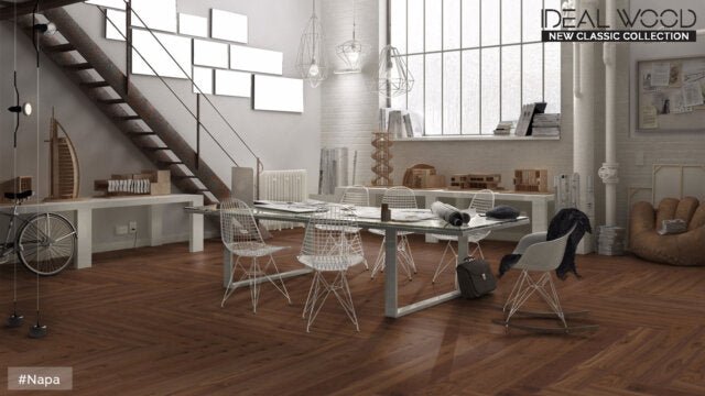 Unifloor - New Classic Collection - Napa (Heringbone) Walnut - Hardwood