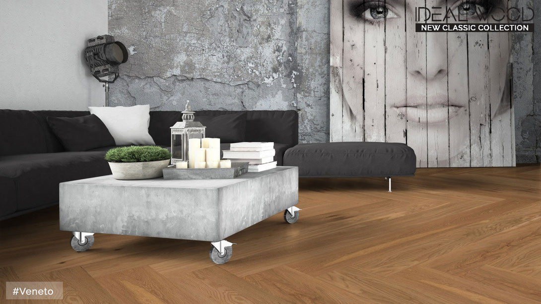 Unifloor - New Classic Collection - Veneto (Heringbone) Oak - Hardwood