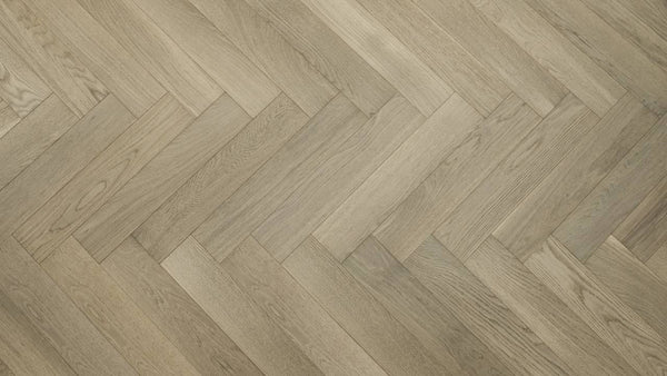 Vidar - East Herringbone Collection 5" - American White Oak - Moon Light - Engineered Hardwood