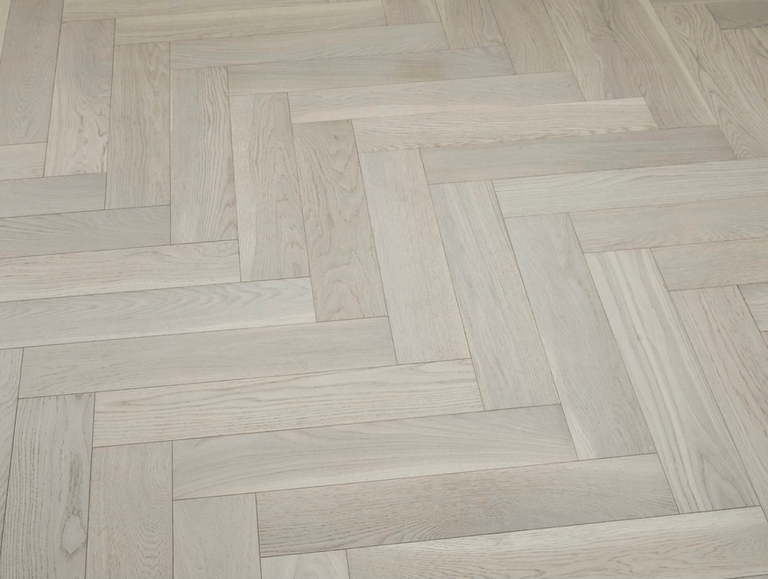 Vidar - West Heringbone Collection 5" - Pearl - Engineered Hardwood