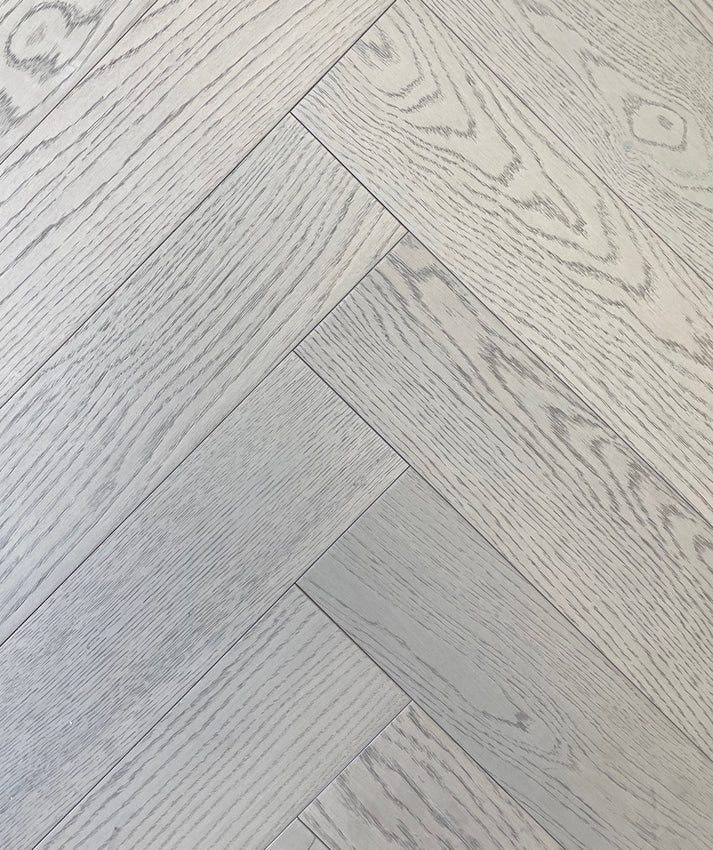 Vidar - West Heringbone Collection 5" - Sky - Engineered Hardwood